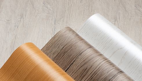 Wood-look luxury vinyl flooring rolls